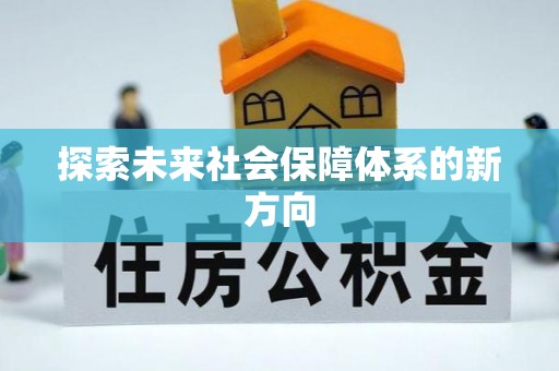 西区探索未来社会保障体系的新方向