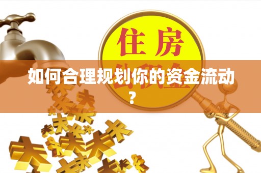 西区如何合理规划你的资金流动？