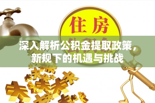 西区深入解析公积金提取政策，新规下的机遇与挑战
